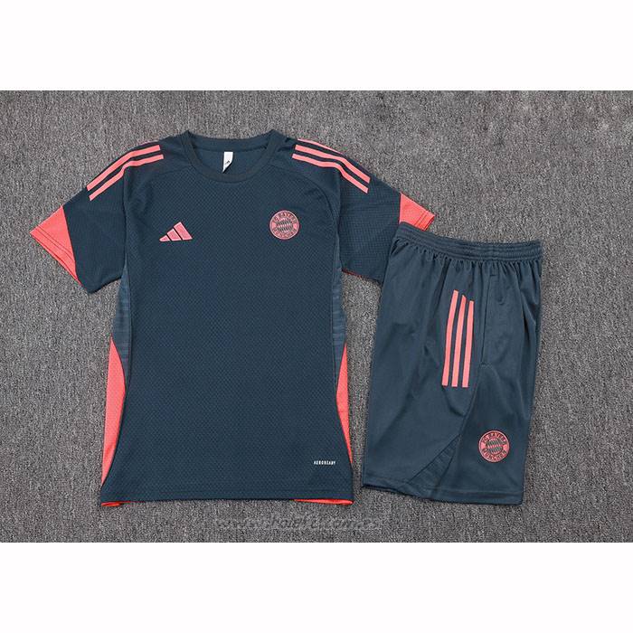 Chandal del Bayern Munich Manga Corta 2025-2026 Gris Oscuro - Pantalon Corto